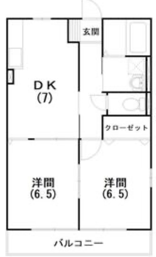 シャッターつきで安心！2F設備充実2DK♪